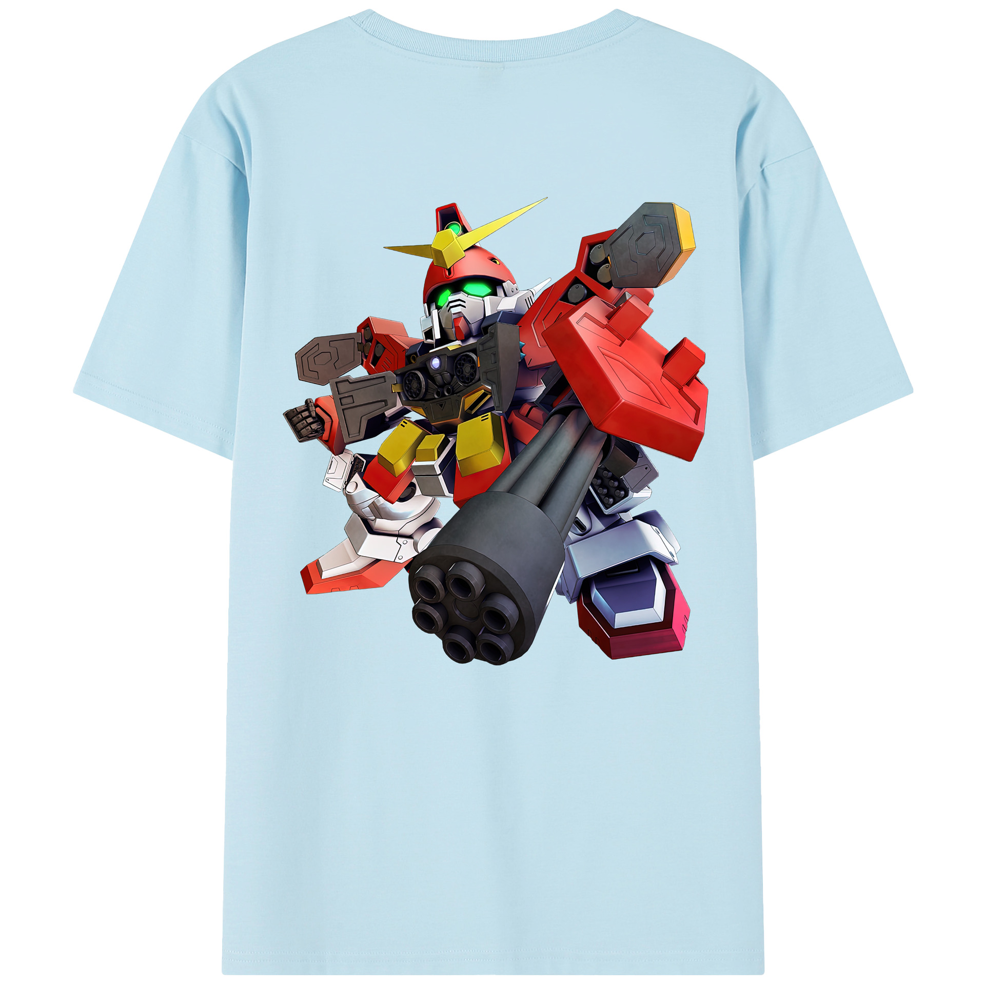 （画像用） 機動戦士ガンダム Mobile Suit Gundam 綿100％半袖Tシャツ（背面プリント）